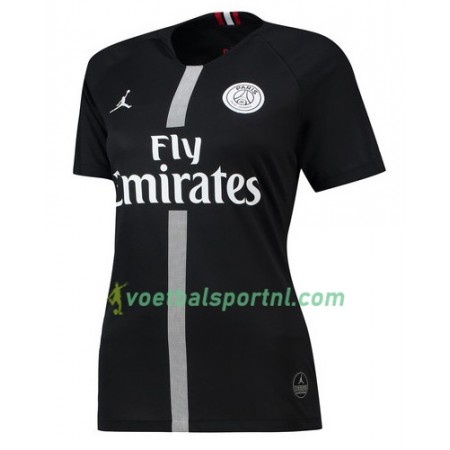 Paris Saint-Germain Jodan Zwart Dames Third Shirt 2018-19